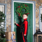 Adventskranz – Rote Beeren mit Zypressengrün