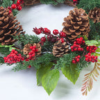 Adventskranz – Rote Beeren mit Zypressengrün