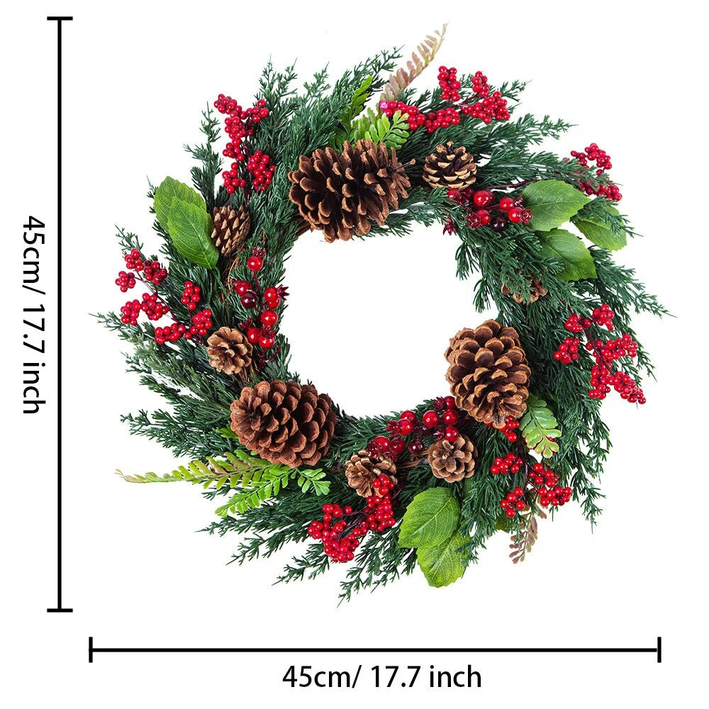 Adventskranz – Rote Beeren mit Zypressengrün