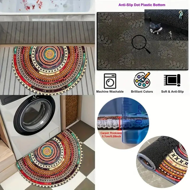 Fußmatte im Boho-Muster – rutschfest, in drei Größen – Bild 6