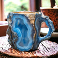 Doppelwandige Kaffeetasse in Mineraloptik – handgefertigt, mikrowellengeeignet – Bild 7
