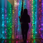 LED-Lichtervorhang – für Fenster und Wand