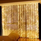 LED-Lichtervorhang – für Fenster und Wand
