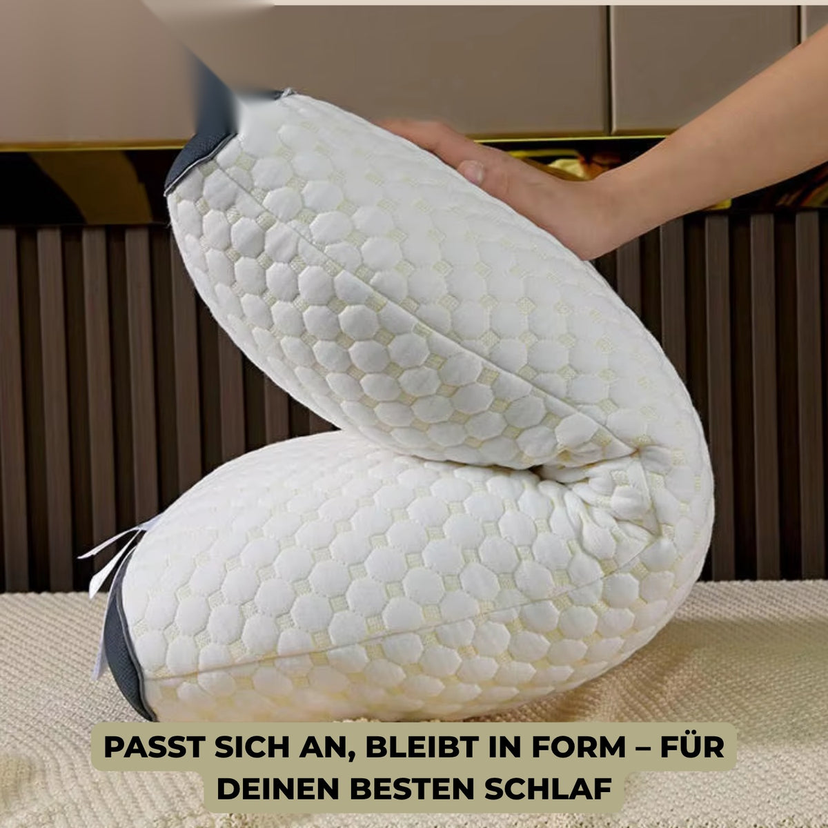 Nackenkissen aus Memory-Schaum – geformte Kontur