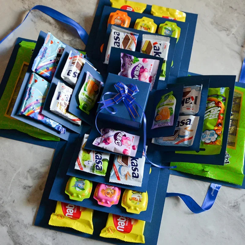 Geschenkbox mit aufklappenden Seiten – für eigene Fotos – Bild 6