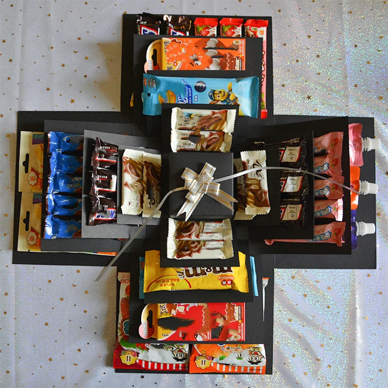 Geschenkbox mit aufklappenden Seiten – für eigene Fotos – Bild 3