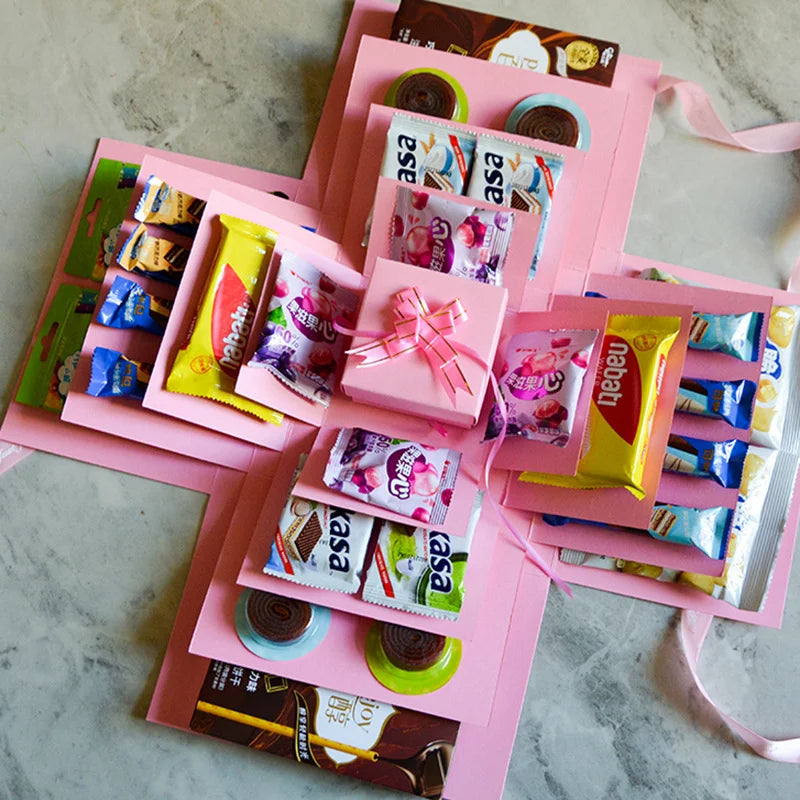 Geschenkbox mit aufklappenden Seiten – für eigene Fotos – Bild 4