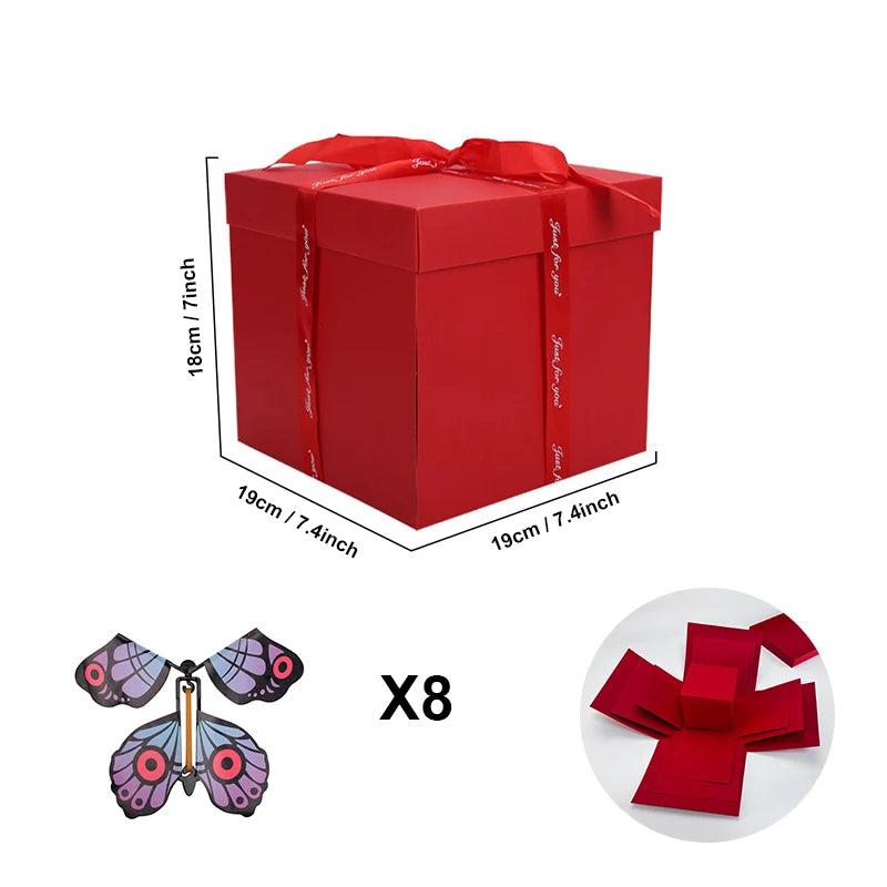 Geschenkbox mit aufklappenden Seiten – für eigene Fotos – Bild 8