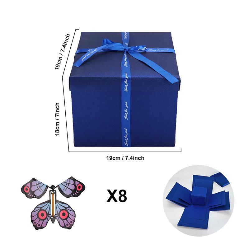 Geschenkbox mit aufklappenden Seiten – für eigene Fotos – Bild 12
