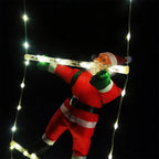 Gartenfigur mit Leiter – weihnachtlicher Aufsteller, zwei Farben – Bild 3