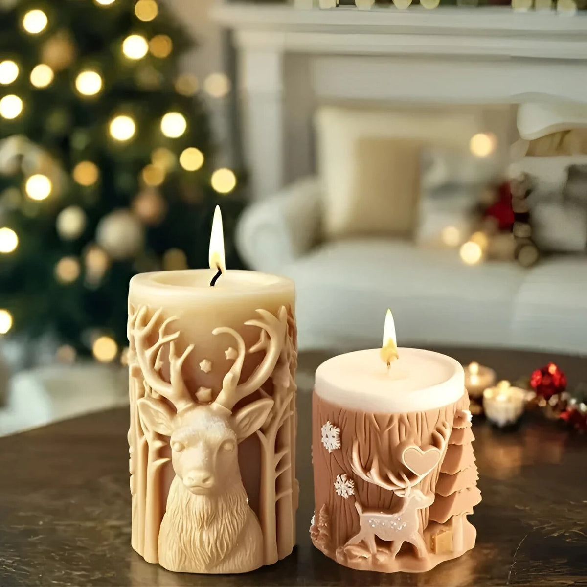 Giessform mit Weihnachtsmotiven – Kerzen selbst giessen – Bild 1