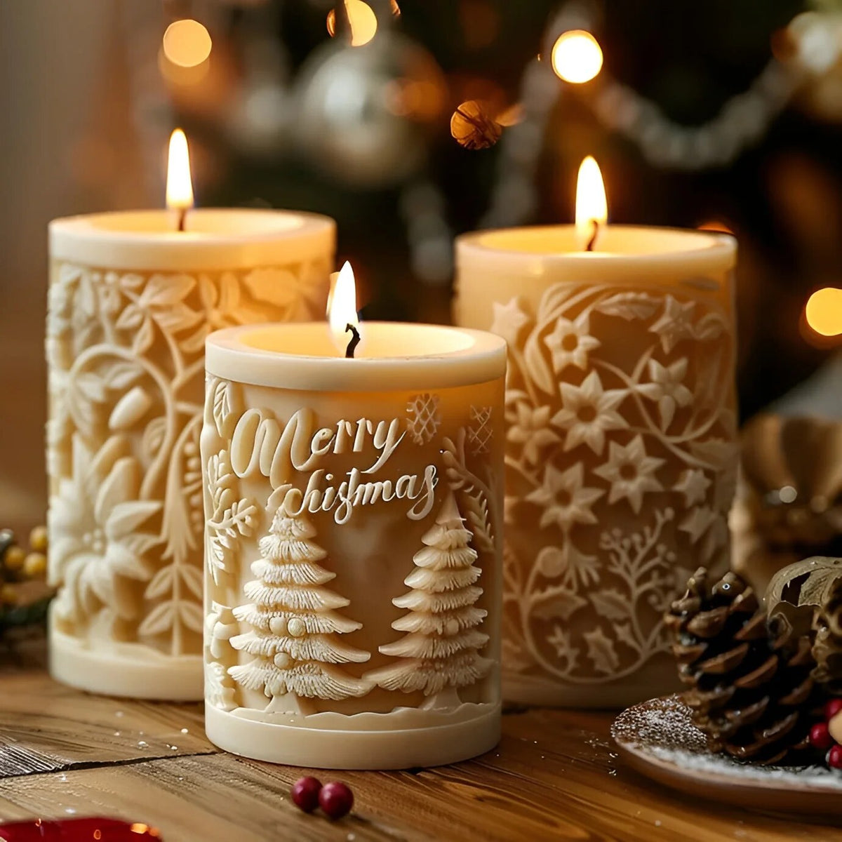 Giessform mit Weihnachtsmotiven – Kerzen selbst giessen – Bild 3
