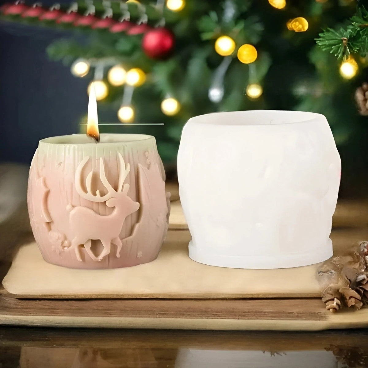 Giessform mit Weihnachtsmotiven – Kerzen selbst giessen – Bild 4