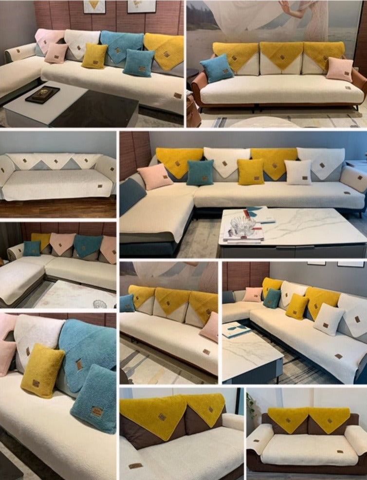 Sofaschoner mit Steppung – rutschfest, in vielen Größen – Bild 5