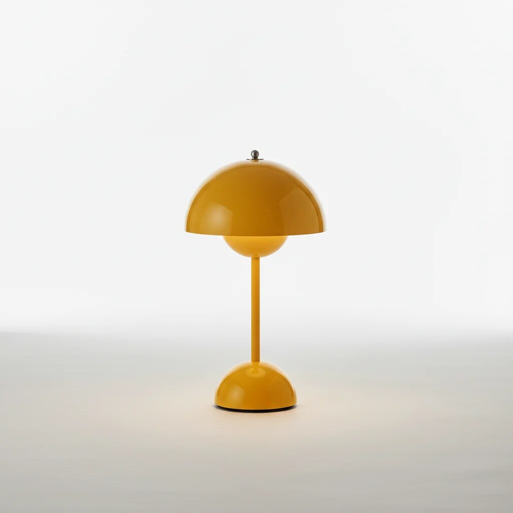 Kabellose Tischleuchte – dimmbar, Halbkugel-Design