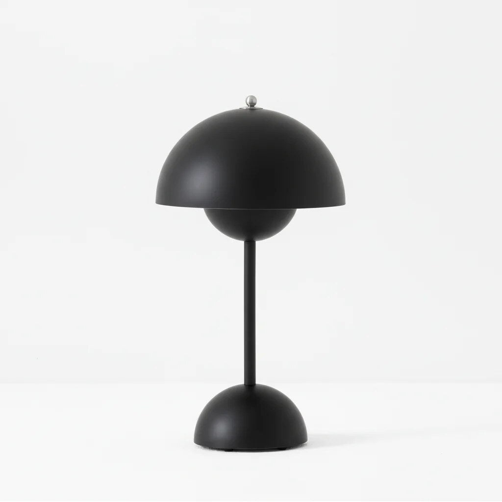 Kabellose Tischleuchte – dimmbar, Halbkugel-Design