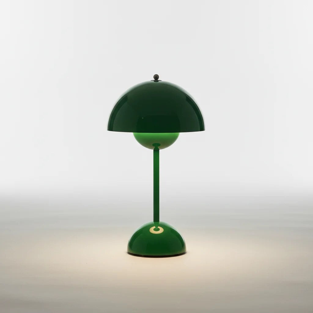 Kabellose Tischleuchte – dimmbar, Halbkugel-Design