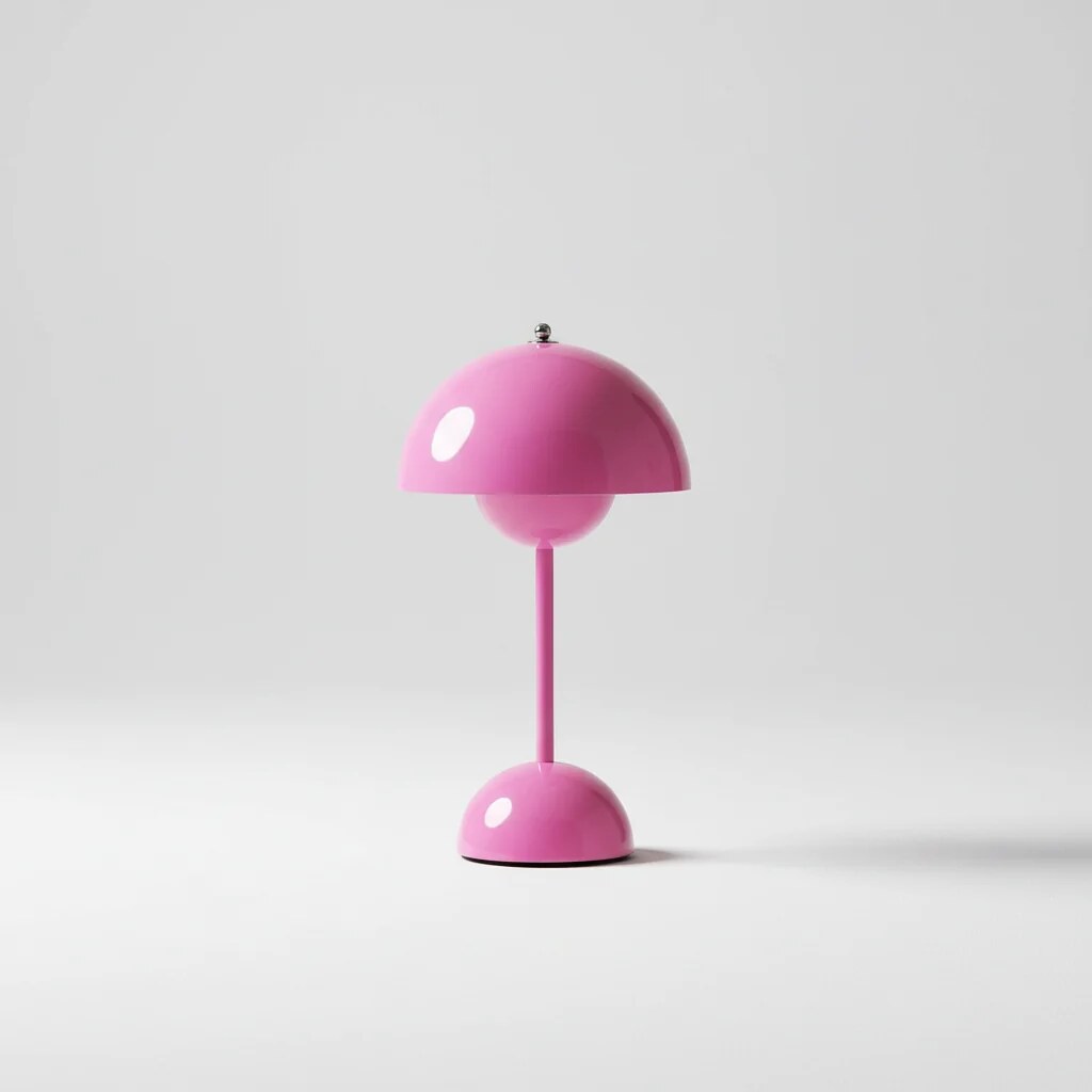 Kabellose Tischleuchte – dimmbar, Halbkugel-Design