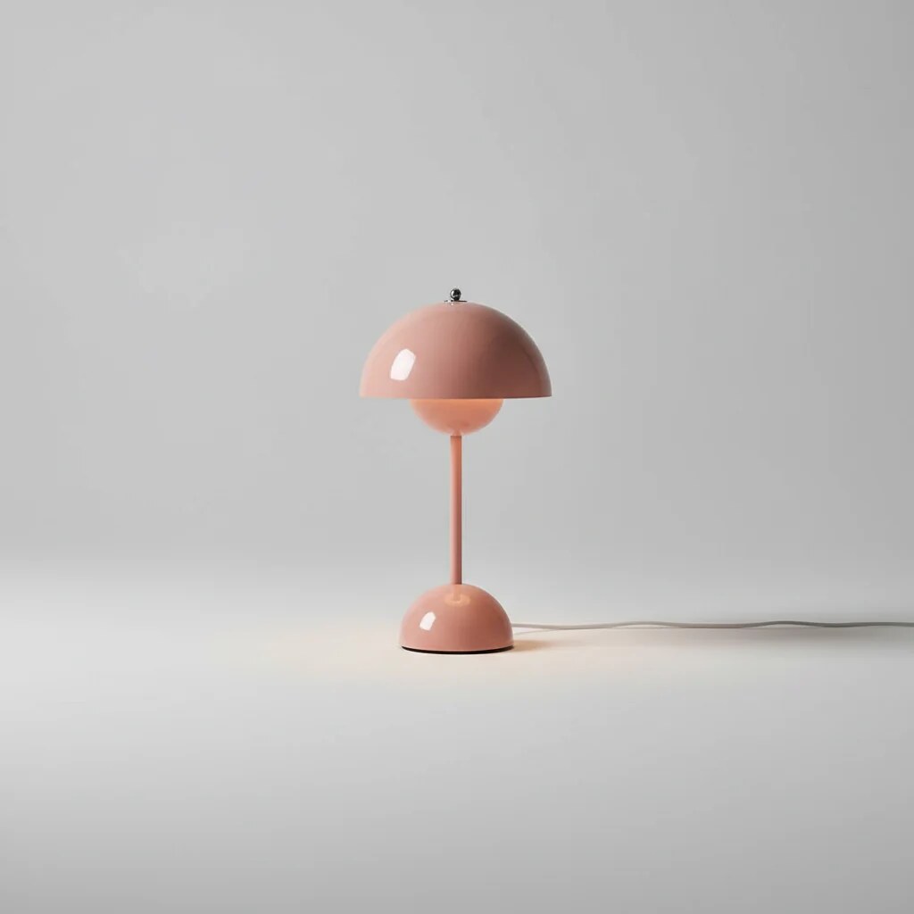 Kabellose Tischleuchte – dimmbar, Halbkugel-Design