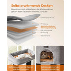 Kratzbaum für grosse Katzen – Höhle, Wärmefunktion