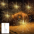 Lichterdraht Sterne – Warmweiss, batteriebetrieben – Bild 3