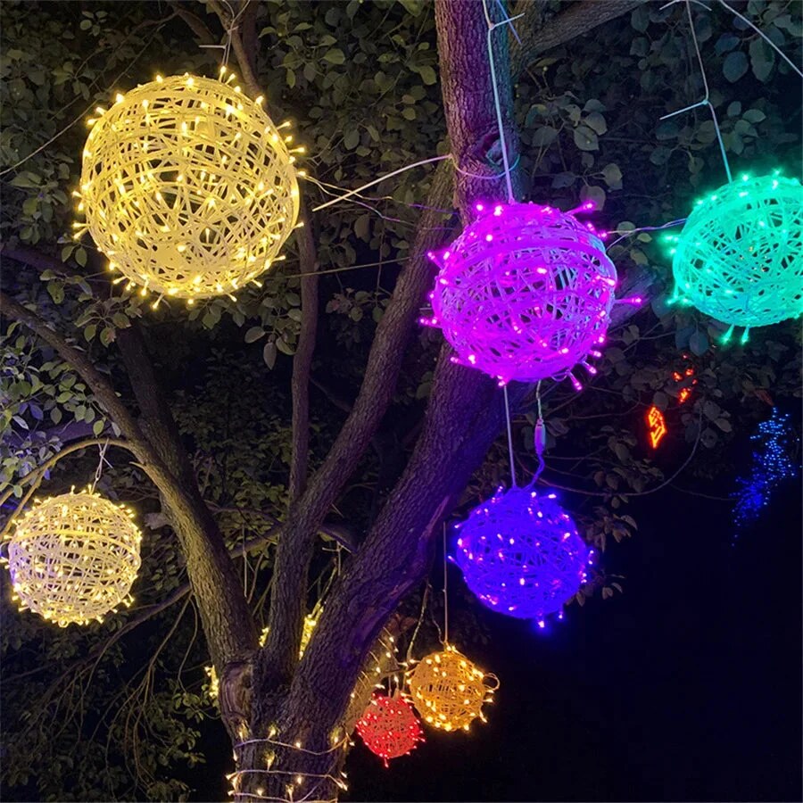 Lichtergirlande Rattan – wetterfest, Aussenbereich – Bild 7