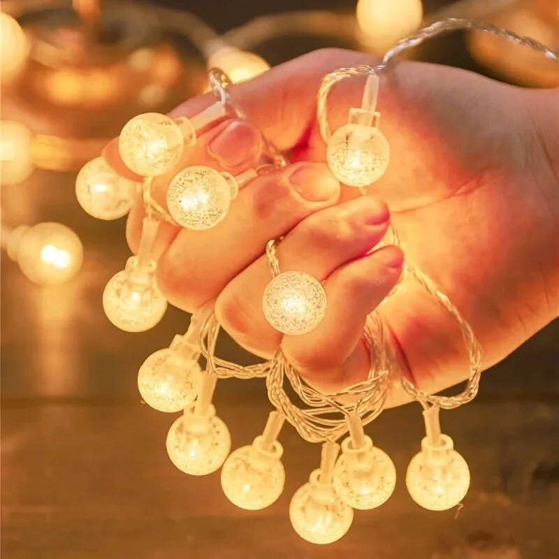 Lichterkette in drei Grössen – warmweiss, blau, mehrfarbig – Bild 1
