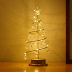 Nachttischlampe – Weihnachtsbaumform aus Kristall – Bild 1