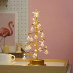 Nachttischlampe – Weihnachtsbaumform aus Kristall – Bild 4