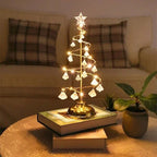 Nachttischlampe – Weihnachtsbaumform aus Kristall – Bild 6