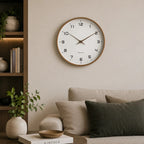 Wanduhr – Skandinavisch, Holz, lautlose Bewegung
