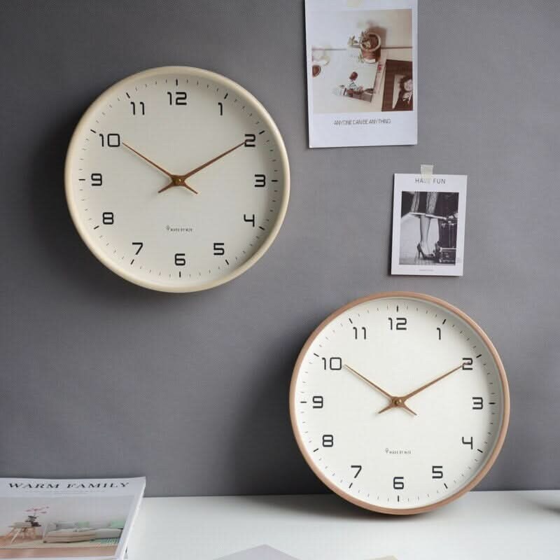 Wanduhr – Skandinavisch, Holz, lautlose Bewegung