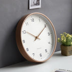 Wanduhr – Skandinavisch, Holz, lautlose Bewegung