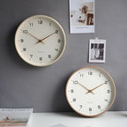 Wanduhr – Skandinavisch, Holz, lautlose Bewegung
