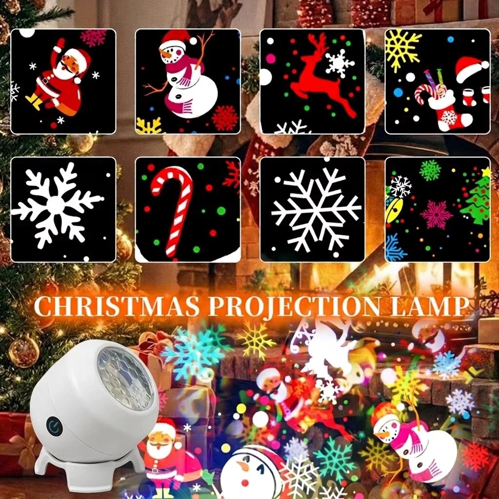 Weihnachtsbeleuchtung – Lichtprojektor, drehbar – Bild 3