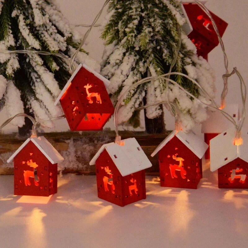 Weihnachtshaus – handgefertigt aus Holz