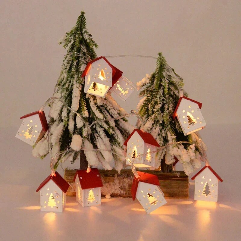 Weihnachtshaus – handgefertigt aus Holz