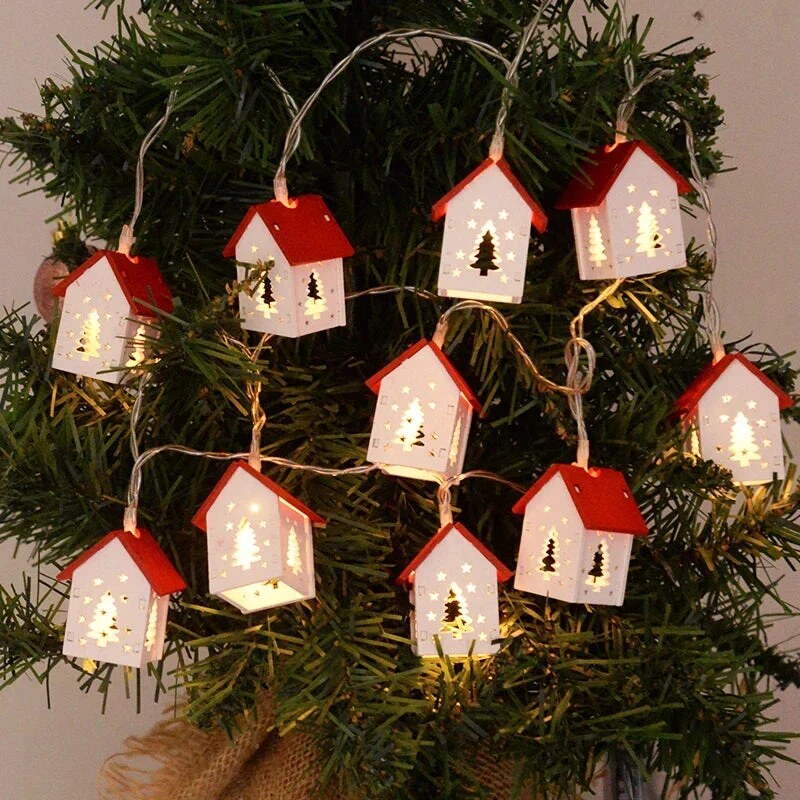 Weihnachtshaus – handgefertigt aus Holz